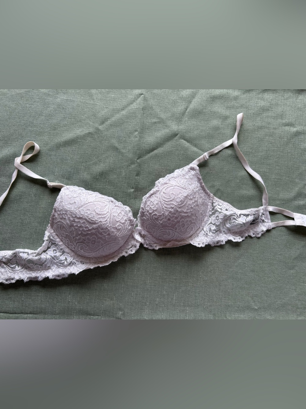 Lace Push-Up Bra in White